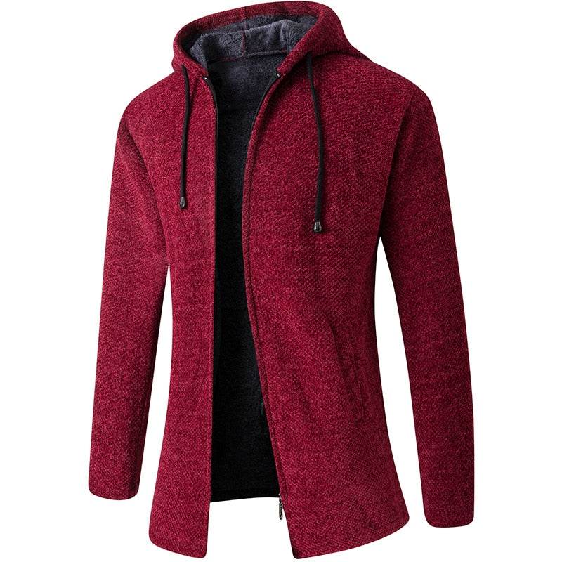 Cardigan med luva