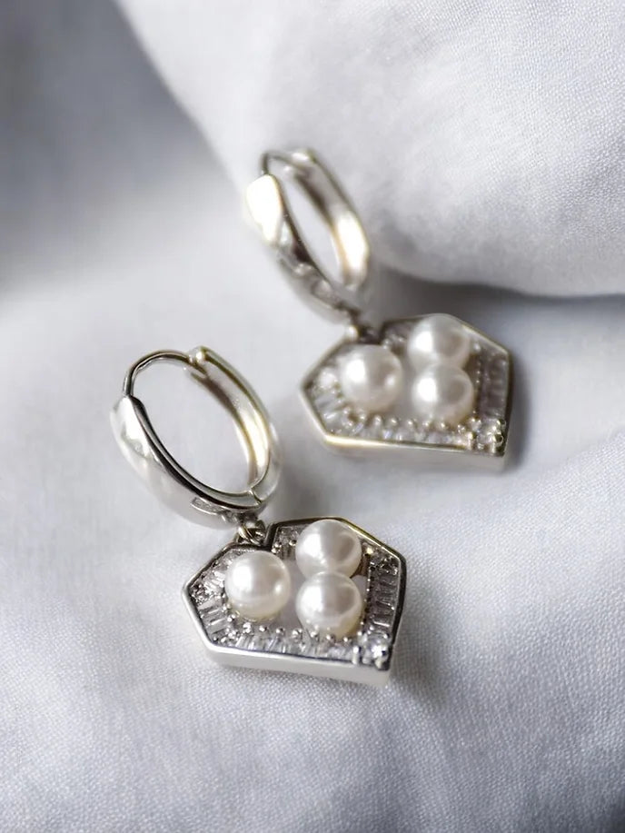 Ronja white gold - Örhänge