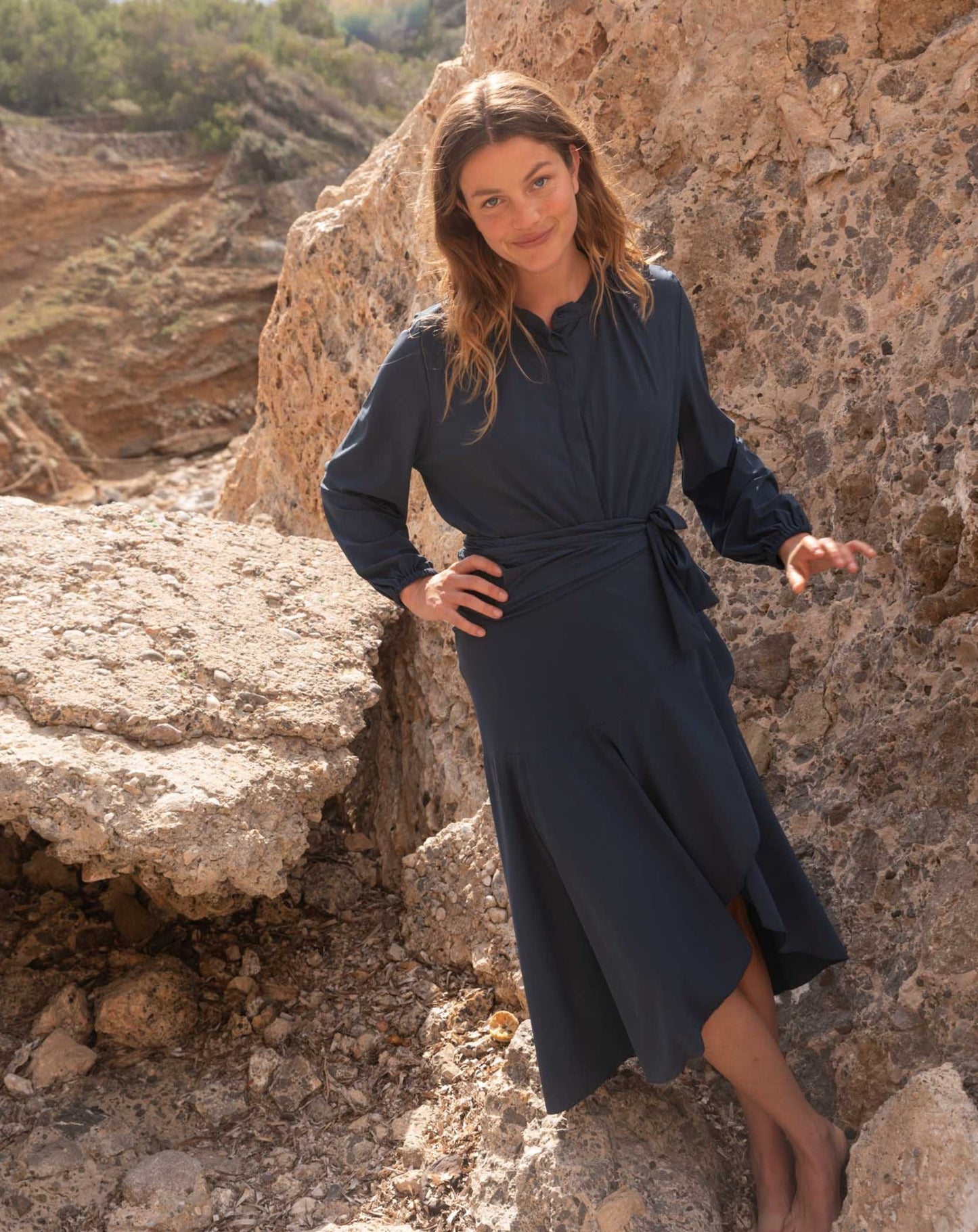 Milano UV Blouse Navy