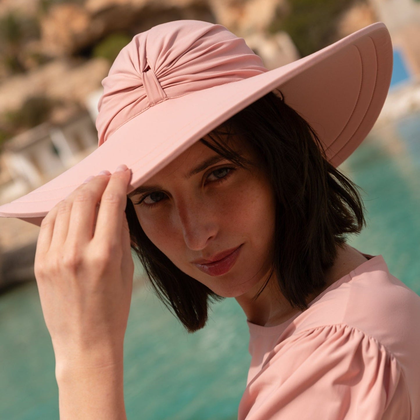 Bahamas UV Solhatt Rosa