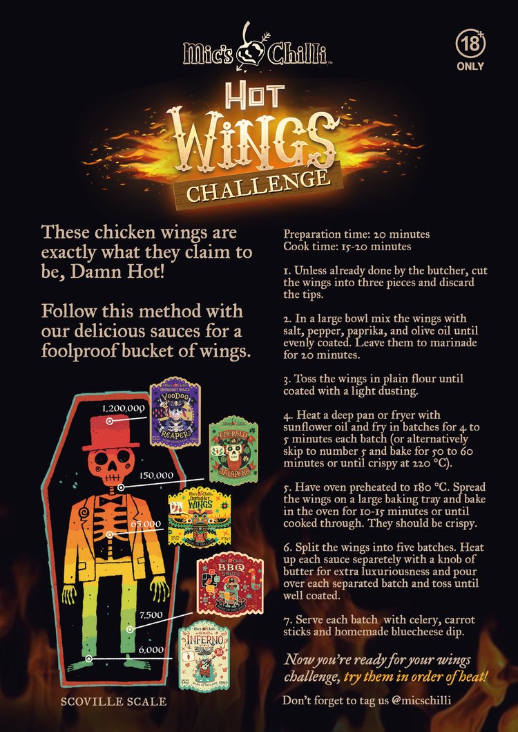 Mic's Chilli - Hot Wings Gift Set