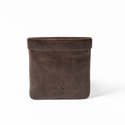 TRÖNNINGE Coin Case Mörkbrun