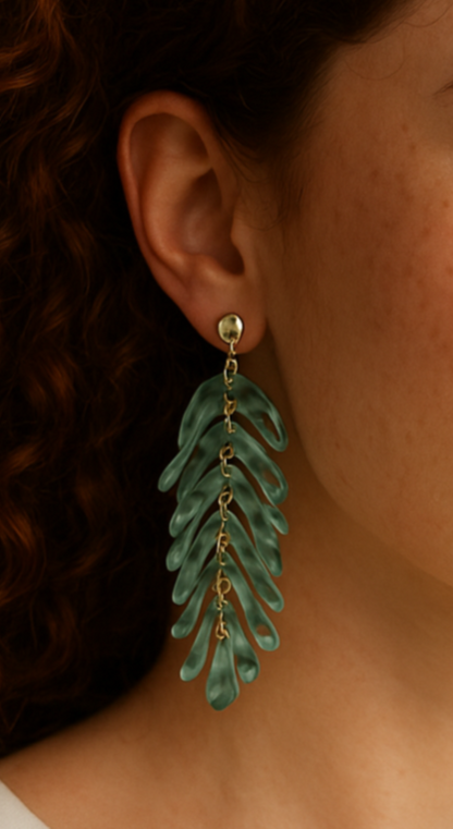 Leaf Green - Örhänge