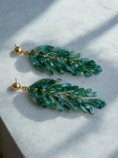 Leaf Green - Örhänge
