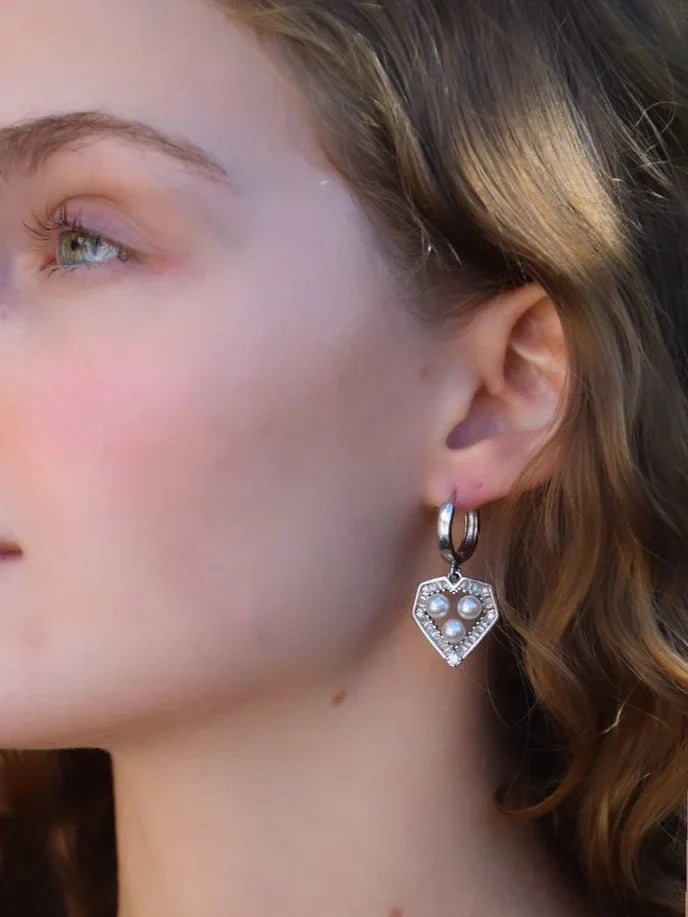 Ronja white gold - Örhänge