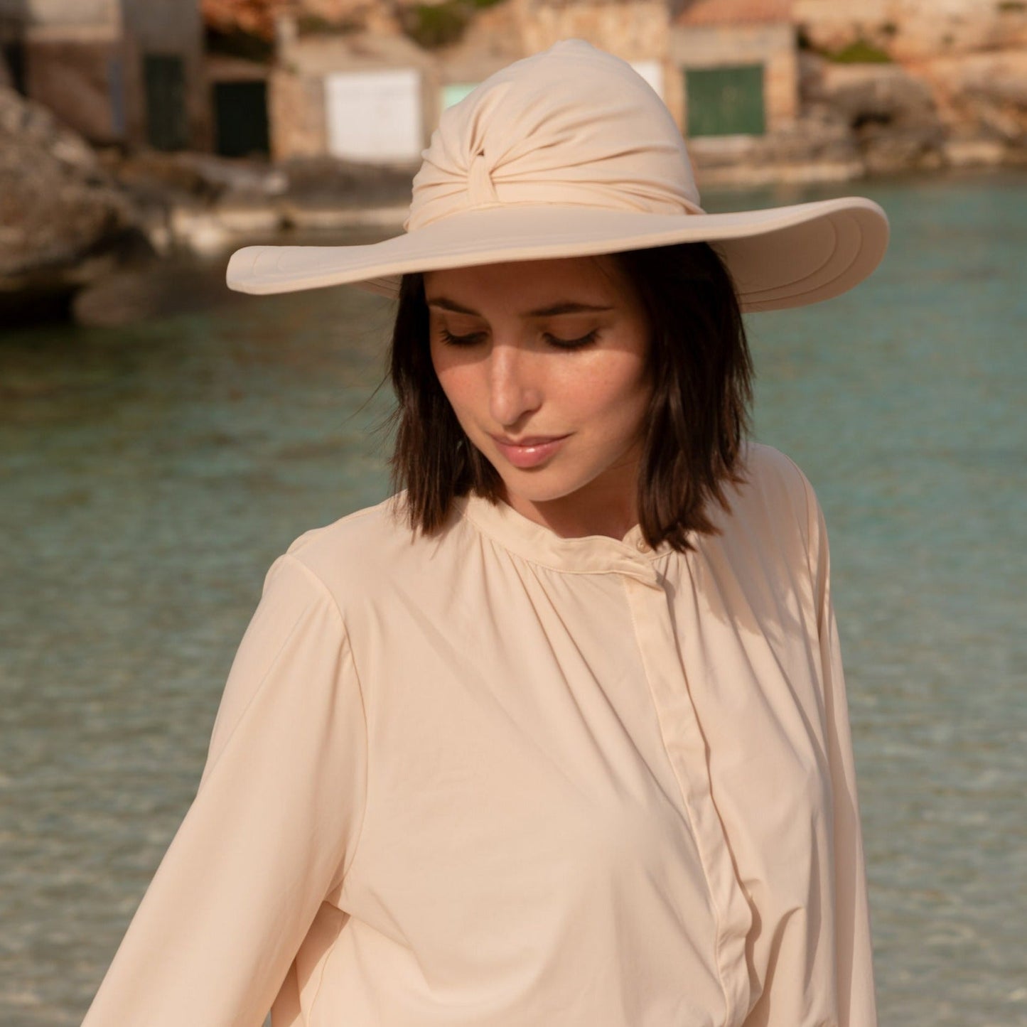 Bahamas UV Solhatt Beige