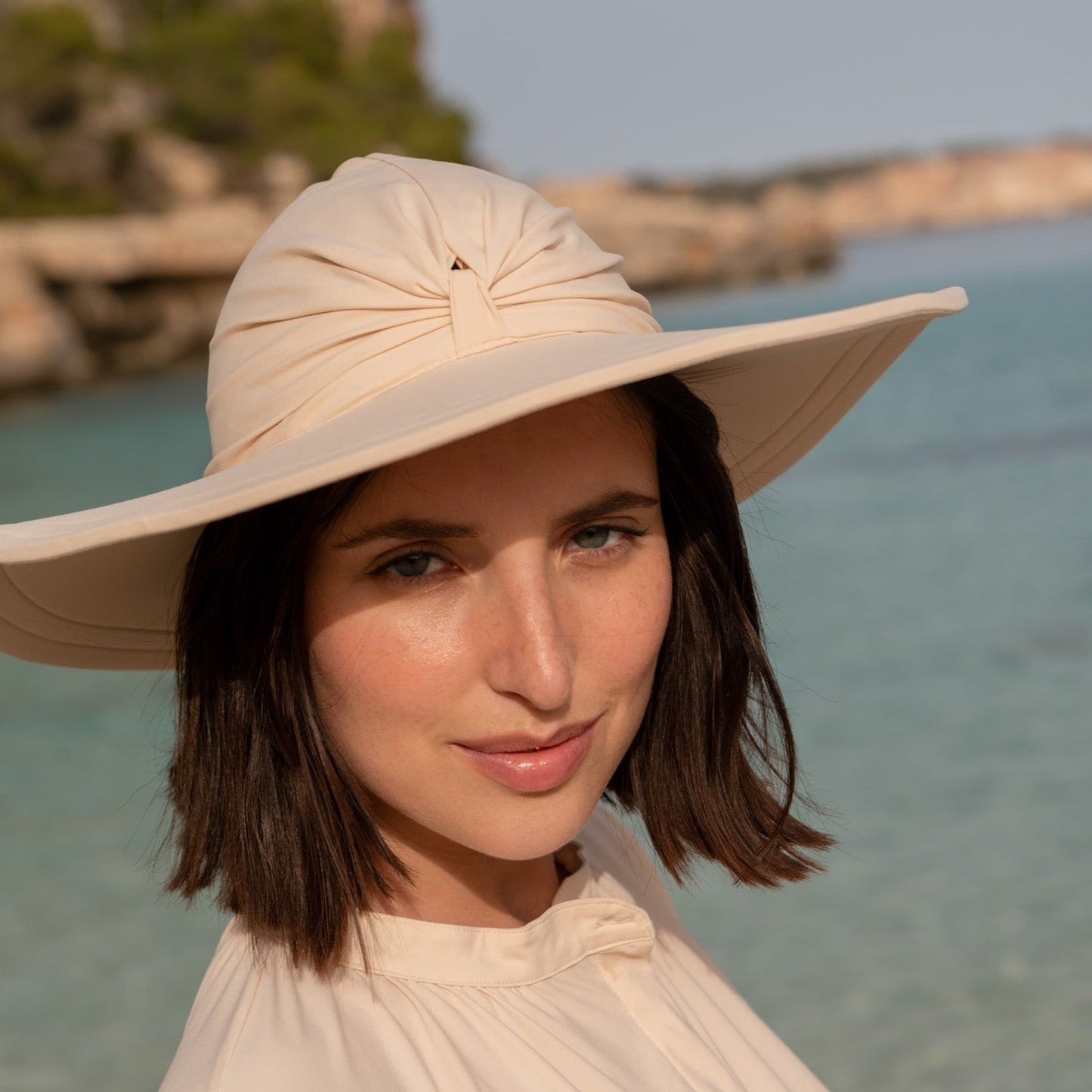 Bahamas UV Solhatt Beige