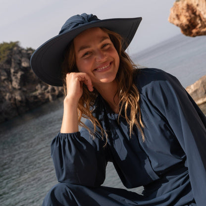 Bahamas UV Solhatt Marinblå