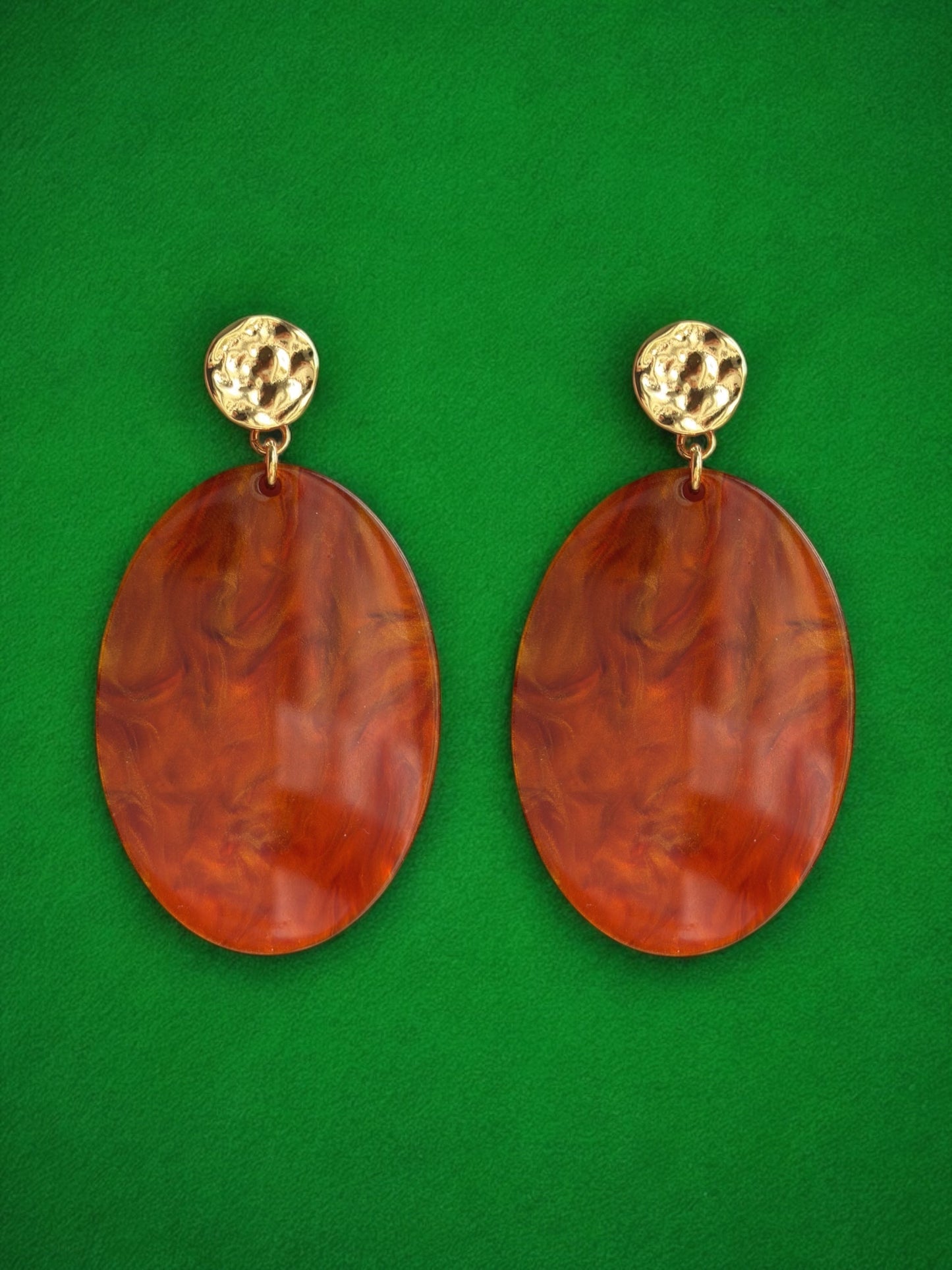 Sienna tortoise - Örhänge