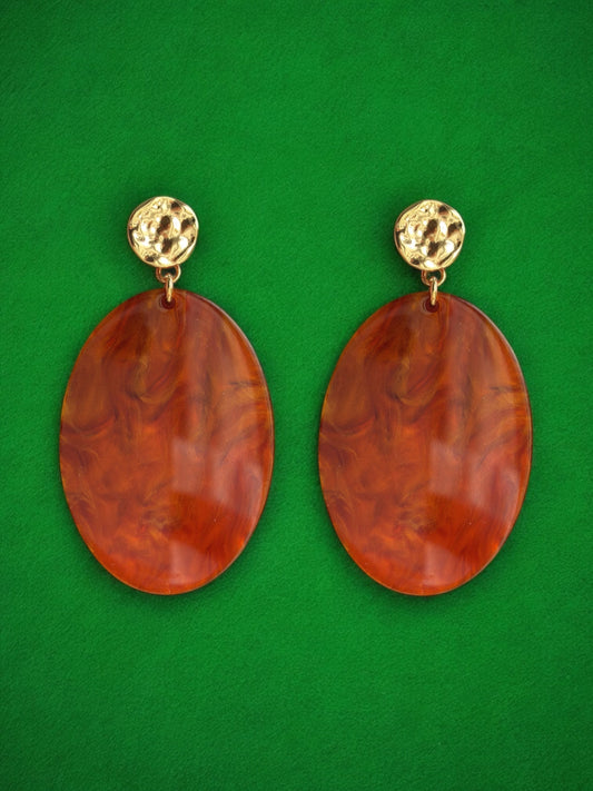 Sienna tortoise - Örhänge