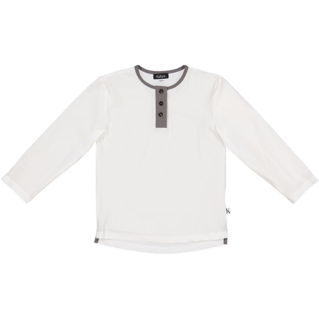 Kiwi UV Top Vit/Grå