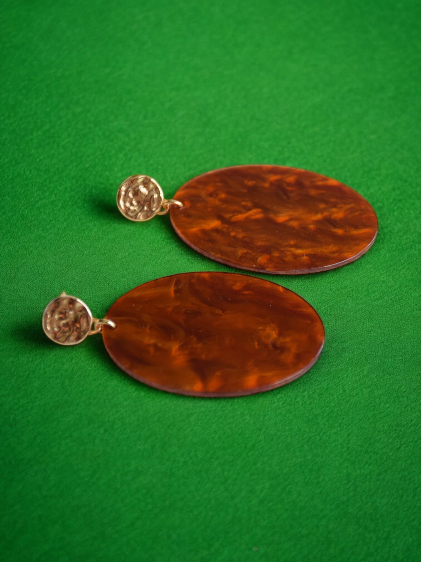 Sienna tortoise - Örhänge