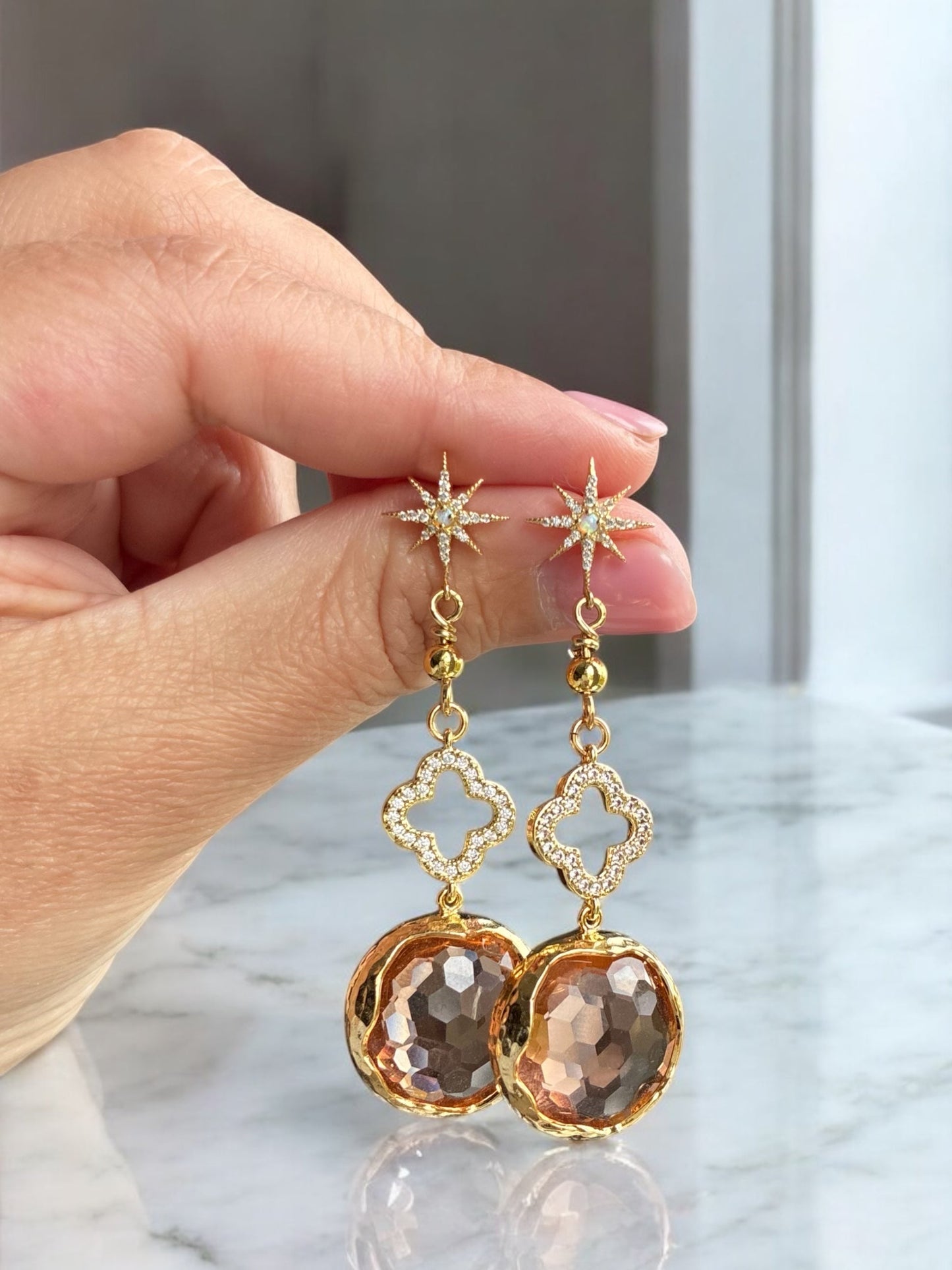 Mary peach - Örhänge