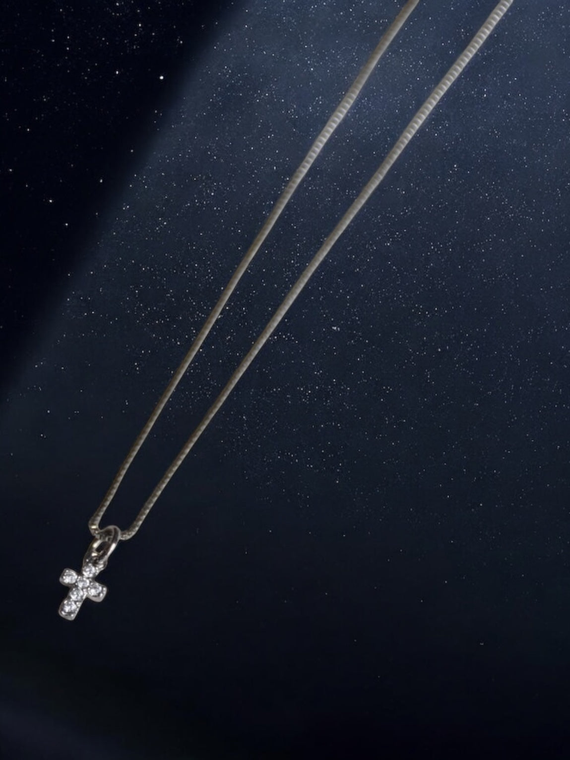 Silver cross - Halsband