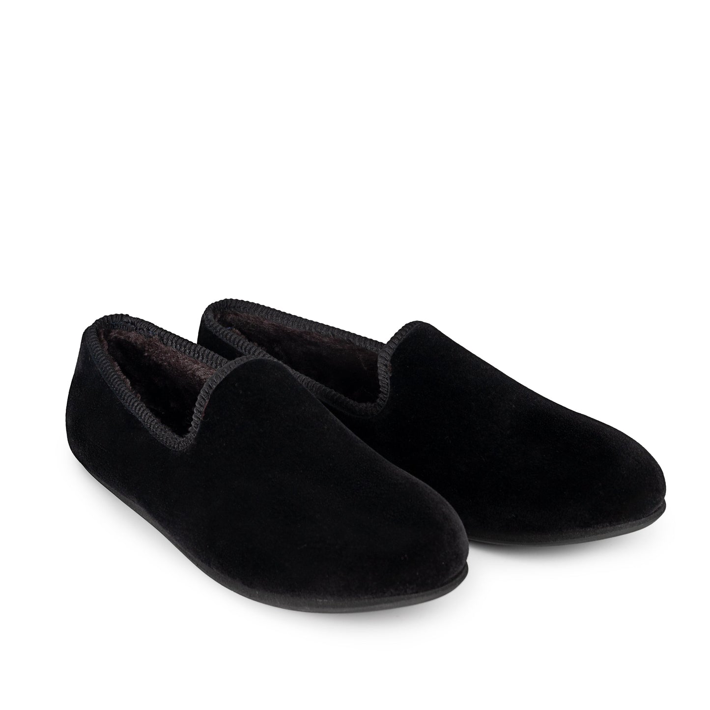 Black Velvet Loafer