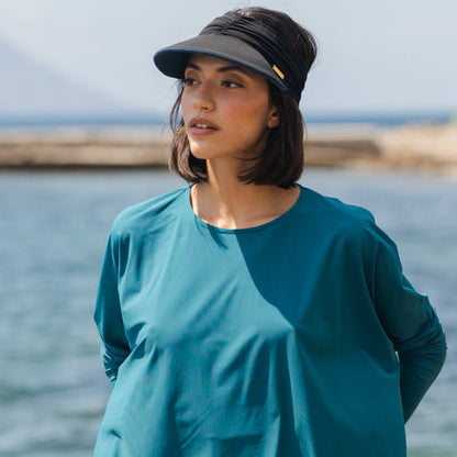 Capri Vändbart UV Visir Blå/Svart